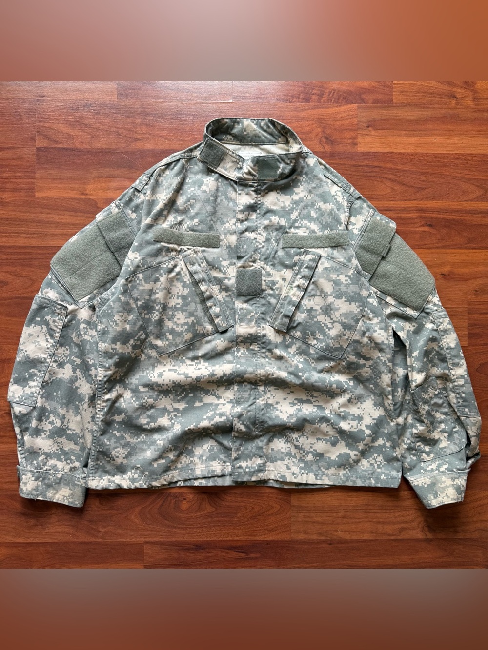 Digital camo US Army coat Medium Short zip up jacket camouflage uniform